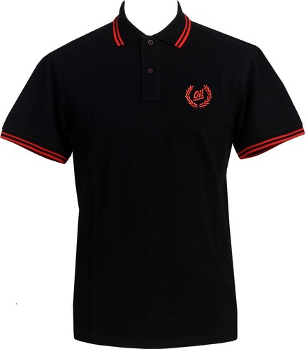 Mens black red tipped - red, polo