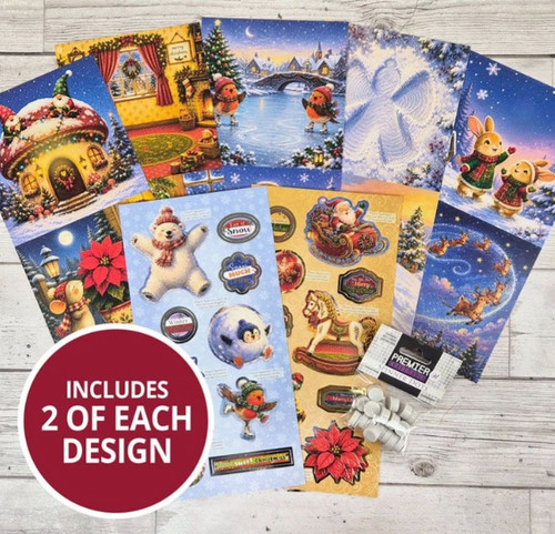 Hunkydory christmas spinners - christmas,