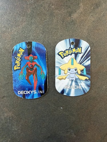 Pokemon metal tags jirachi - pokemon,