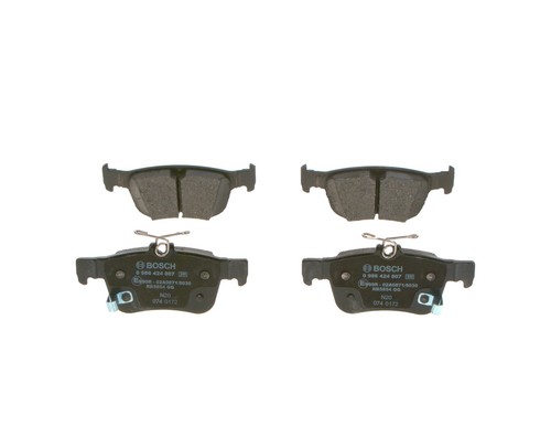 Brake pads set rear right - pads, fits