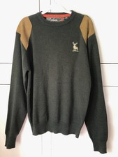 RYDALE COUNTRY KNITWEAR shooting sweater MEDIUM stag motif dark green BNWOT