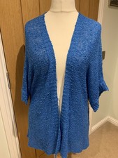 MUDFLOWER.CORNFLOWER.BLUE.LOOSE.KNIT.CARDIGAN.SIZE18
