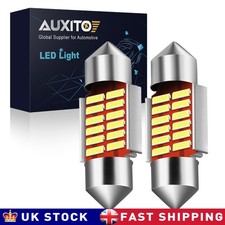 2Pcs 31MM Festoon DE3175 LED Map/Dome Interior Light Bulbs 6000K White CANBUS