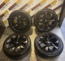 VAUXHALL CORSA E 2014-2019 SET OF 4 16 INCH ALLOY WHEELS 195/55/16 BLACK AAZC