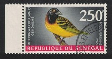 Village weaver Bird Senegal 1968 Canc SG#379 Sc#C55