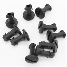 FIT RENAULT Pack of 10 Black Front Bumper Lower Cover Clips