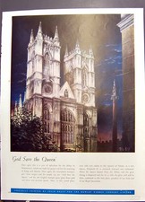 Original Old Antique Print