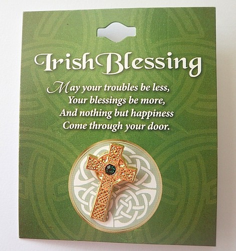 Irish blessing celtic cross - irish,