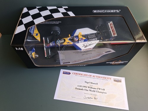 Minichamps signed coa - 1:18,
