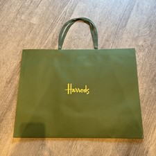 Harrods Green Shopping Bag - Size 60 x 44 x 20 cm - Gift Luxury Bag large