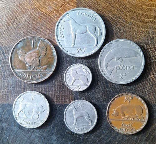 Ireland eire coin - coin, set