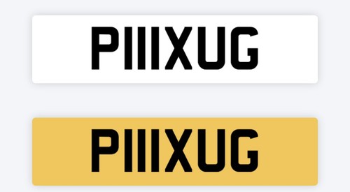 Plug private number plate - plug,