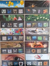 Royal Mail Millennium Stamps 2000 Presentation Packs 10 MONTHS JAN TO OCT