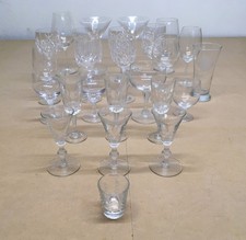 Assorted Drinking Glasses Mixed Set, Various Brands, Qualities, Styles, Used