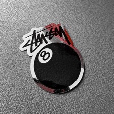 Small Chrome Stussy 8 Ball