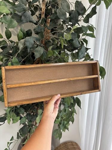Vintage wooden wall mounted - wall,