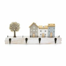 34cm 4 Peg Wooden Shabby Chic