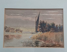 Norfolk broads watercolour