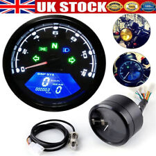 Digital LCD Motorcycle Speedometer Odometer Speedo Meter Gauge 12000RPM 8-18V UK