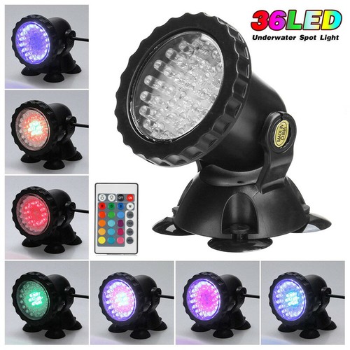 Led remote garden pond - 36,