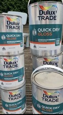 1 Litre Dulux Trade Quick Dry Gloss Paint Medium Base READ PLEASE