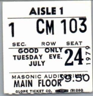 Blondie concert ticket stub - blondie,