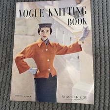 Vintage Vogue no 38  Knitting Book Magazine vgc