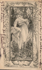 Art Nouveau - Lady Figure -
