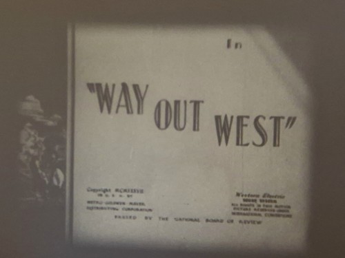 Way out west - out,