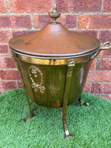 Antique fireside bin english - antique, bin,