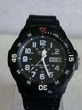 Casio MRW-200H-1BVES Men's Black Resin Strap Dial Day Date Analogue Watch