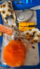 Handmade safety Keychain Yellow Sunflower 