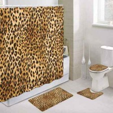 Leopard Print Boho Bathroom