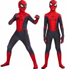 Halloween Spiderman Cosplay Far From Home Costume Boy Men Party Fancy Dress Mask