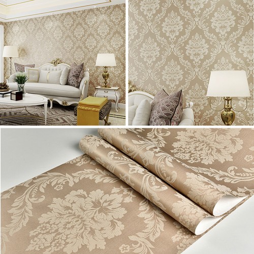 Damask embossed wallpaper - 3d,