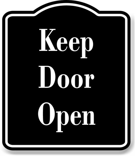 Keep door open - door, aluminum