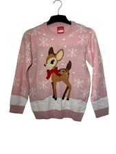 Girls Christmas Jumper XMAS Kids Sweater Novelty Pullover 9/10 years With Tags