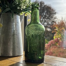 Vintage Glass Bottle Allsopp's Ltd Old Vintage Pictorial Bottle