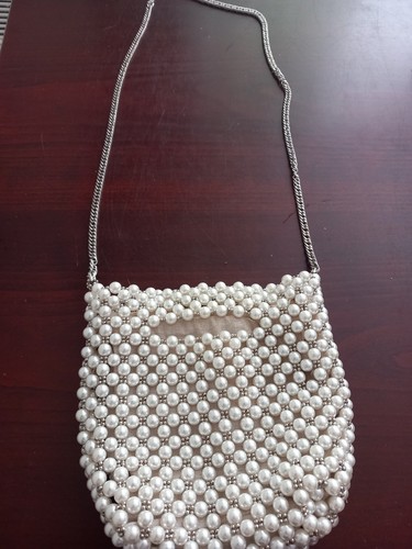 Zara pearl beaded - shoulder, bag