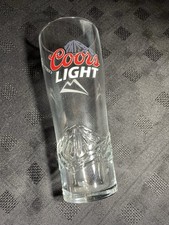 Coors Light Embossed Pint Glass Exct Condition