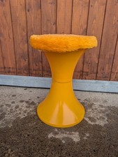 Vintage Stool Yellow 70s Tulip