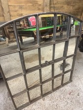 Architectural Belgian Warehouse Window Frame Tastefully Converted To A Mirror