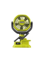 Ryobi 18v RCF18-0 Battery Clamp Fan - Green. bare unit