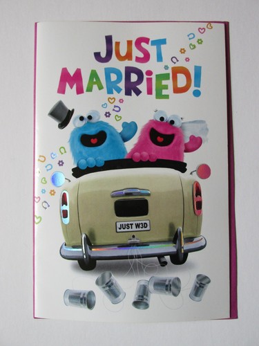 Wedding card just - card, 'just
