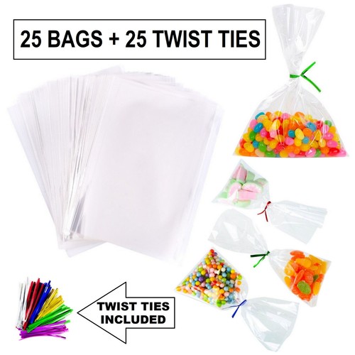 Clear reusable cellophane - 25, x