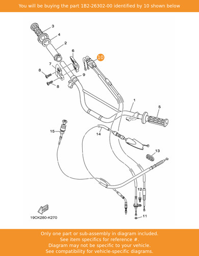 Yamaha throttle cable assy - yamaha,