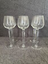 5 only - Elegant Tall Long Stem Wine , Drinking Glasses 19.5cm Tall  (Stem 12cm)