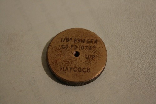 Thread ring gauge 8 - 1/8", bsw