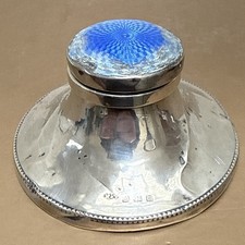 Inkwell Stirling Silver Blue
