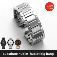 For hublot Bigbang Solid Stainless Steel Watch Band straps Mens bracelet 27x19mm